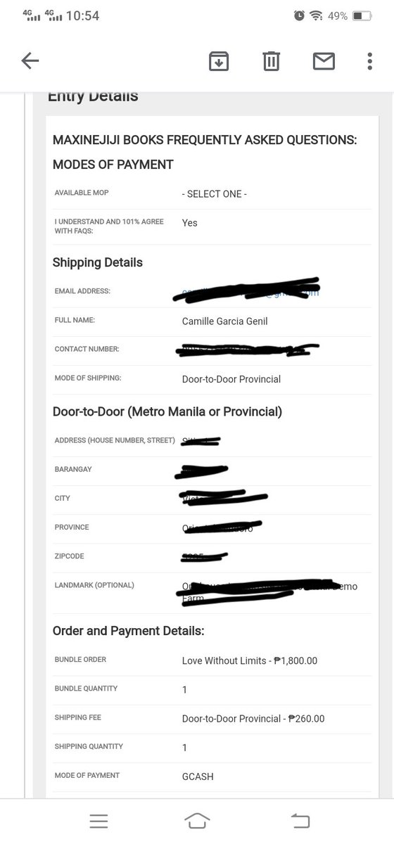 camsstrong21's tweet photo. @lovetrilogyOFC hai po. Sorry po Kung itatanong ko po ito. Anu po kaya mangyari Dito. Hindi ko po pala naclick Yung mode of payment doon sa unang una. Madisqualify po ba Yung aking pre order. Sobrang excited lang po ako doon sa book. Hindi ko na po nacheck. https://t.co/sVAYw8UGHQ