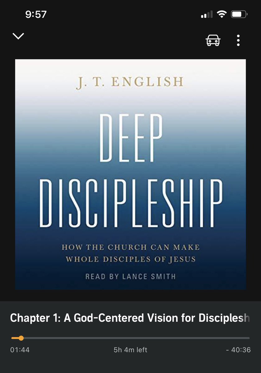 LegarePrice's tweet image. Listening to #DeepDiscipleship. @jt_english voice is somehow more commanding in audiobook form. 😉 Incredible book brother.