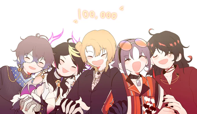 Luxiem all member 100k ❤️ 

#Luxiem #drawLuca #Akurylic #Ikenography #YaminoArt #MystArt 