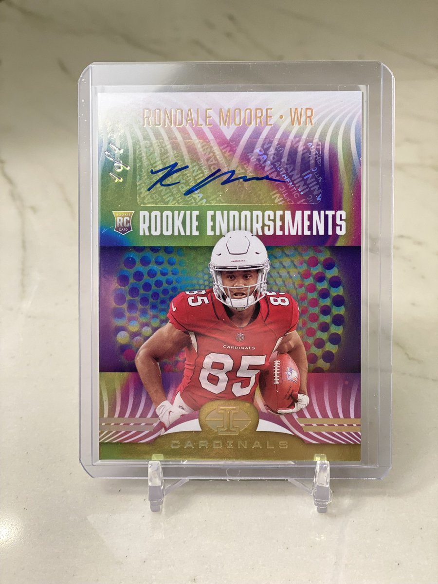 AtlRips's tweet image. 2021 Illusions Rondale Moore 1/1 Rookie Endorsements - $450 obo @Hobby_Connect @HobbyConnector   @moore_rondale