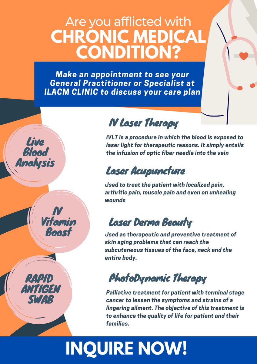 LaserIntegrated's tweet photo. You deserve the best health and beyond.
Inquire Now and Make an Appointment!
Don't forget to Like and Share ❤
#ILACM #WELLNESSLASER #IVLASERTHERAPY #DERMALASER #ACULASER #PHOTODYNAMICTHERAPY #NATURAL #NONINVASIVE #HOLISTICAPPROACH #PREVENTION #HEALTHCARE #BAWE https://t.co/pgpY5Qq455