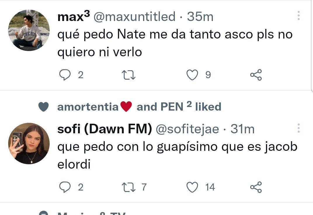 las 2 reacciones que genera jacob elordi en euphoria