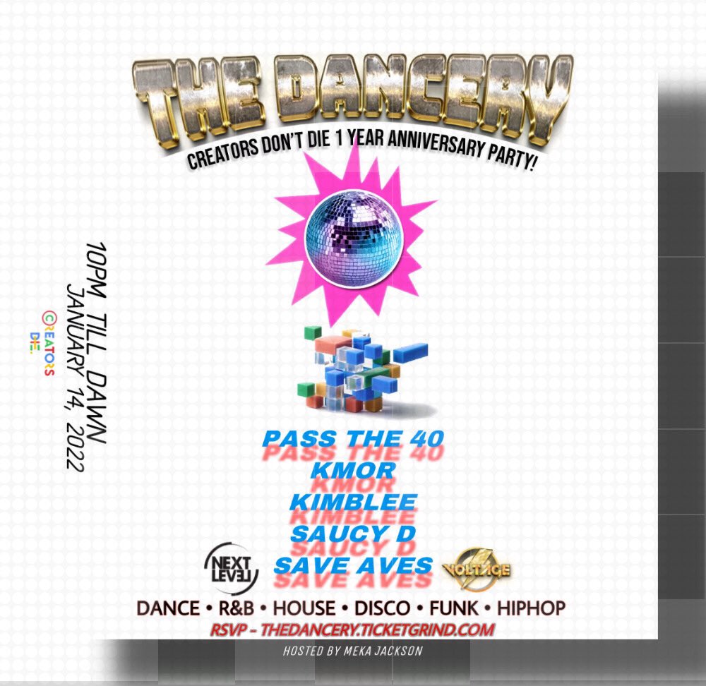 dontfollowmekaa's tweet photo. Dallas. 🎈©️

Friday, Come Celebrate The @CreatorsDontDie 1 Year Anniversary &amp; My Birthday!!!

“THE DANCERY”

10PM Till…

If you been a part of this journey would love to see you!

Sounds by
@DJ_Kmor
@DJKIMBLEE
@passthe40
@theawesomeaves
@DJSaucyD

RSVP 🎟https://t.co/0xmJ89e2fO https://t.co/JY6FTTrs0p