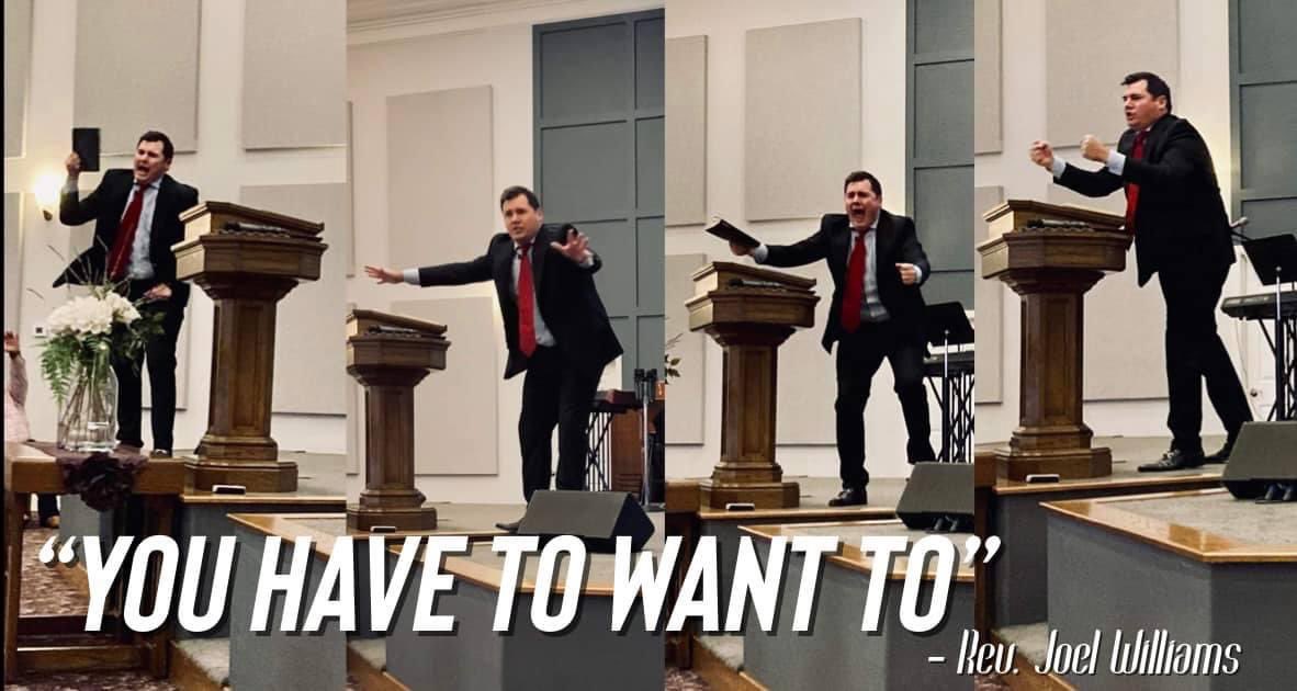What a word we heard from our assistant pastor this morning! 
I can do ALL things through Christ which strengthens me (Philippians 4:13) … but I have to want to!