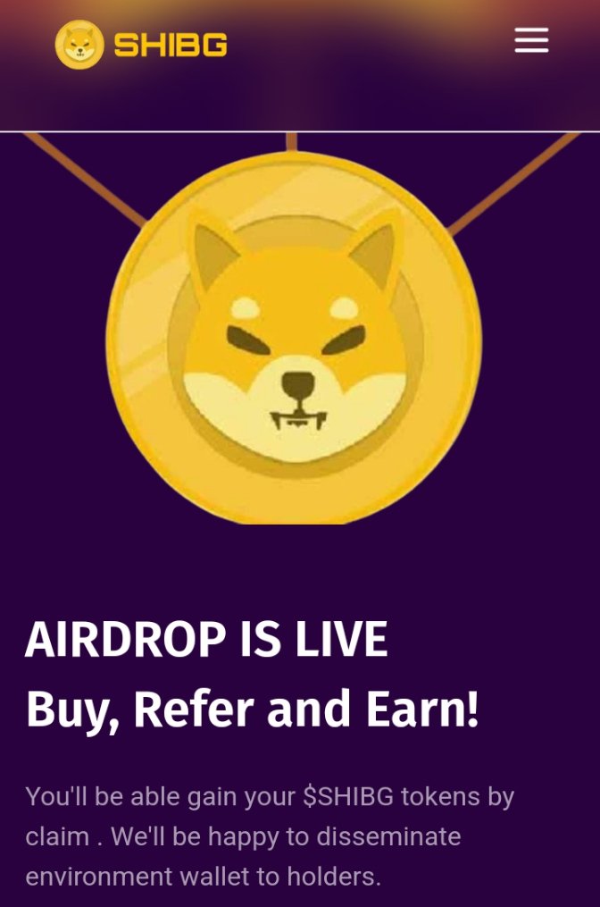 Hardeysanya26's tweet image. 🔥 Shiba Inu Gold
💯Claim free 40billion SHIBG
👉 Copy link to your Trust Wallet DApp: bonegtoken.com/?ref=0xD275904…
👉 Change Network to Smart Chain
👉Click Airdrop SHIBG to claim

#ContactAddress: 0x65d7f05b838f235dd8f6c5d28b9e64f2c35a1bed