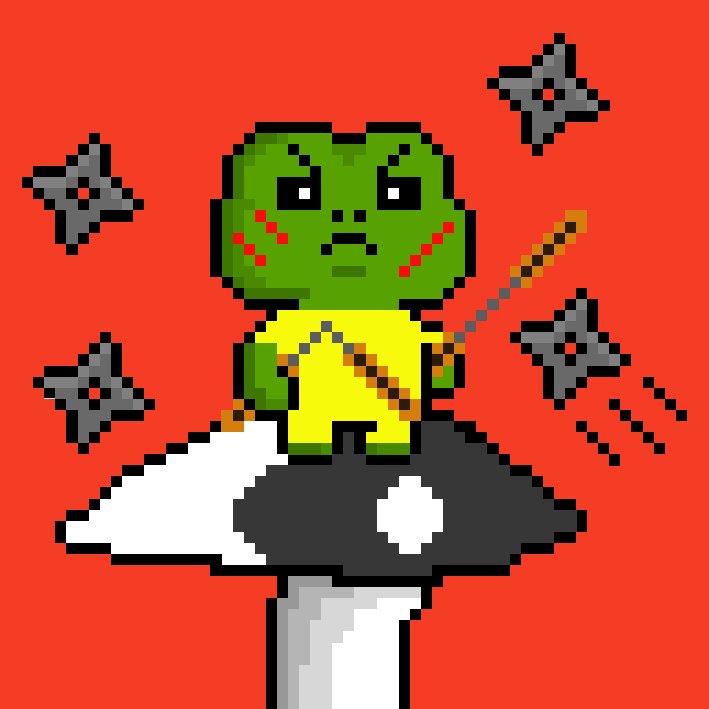 Tosho_nft's tweet photo. This brave toad dreams about becoming the next Bruce Lee...

I think we could call him Toad Lee 🐸
@toadstoolzNFT 

#ToadzTogetherStrong #croak https://t.co/ktcwfi3x8x