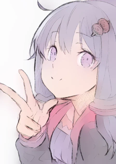 待機列でゆかりさん描いてた 