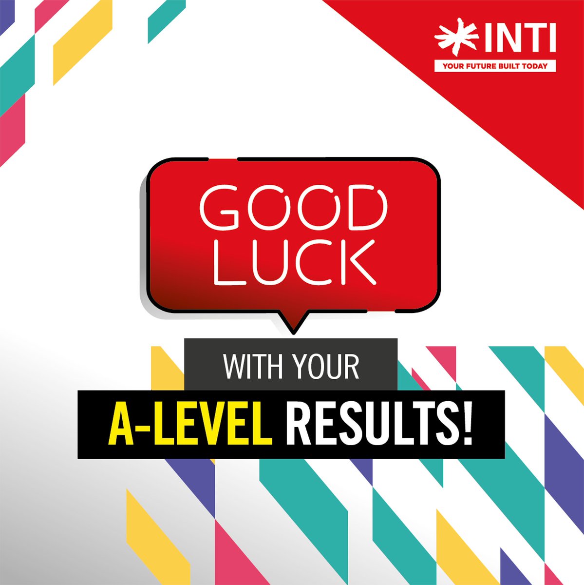 INTI_edu's tweet photo. Good luck to everyone receiving their A-level results today.  

#resultsday #alevel #intifam https://t.co/Jh6t5CUvd6