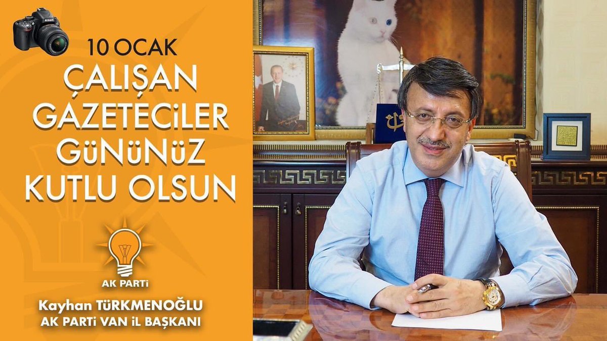 K_Turkmenoglu_V's tweet photo. Dünyanın, ülkemizin ve kentimizin sorunlarını kamuoyuna aktaran, vatandaşlarla devlet arasında köprü görevi üstlenen ulusal ve yerel basın mensuplarının 10 Ocak Çalışan Gazeteciler Günü’nü kutluyorum. https://t.co/V9QleAo7F2