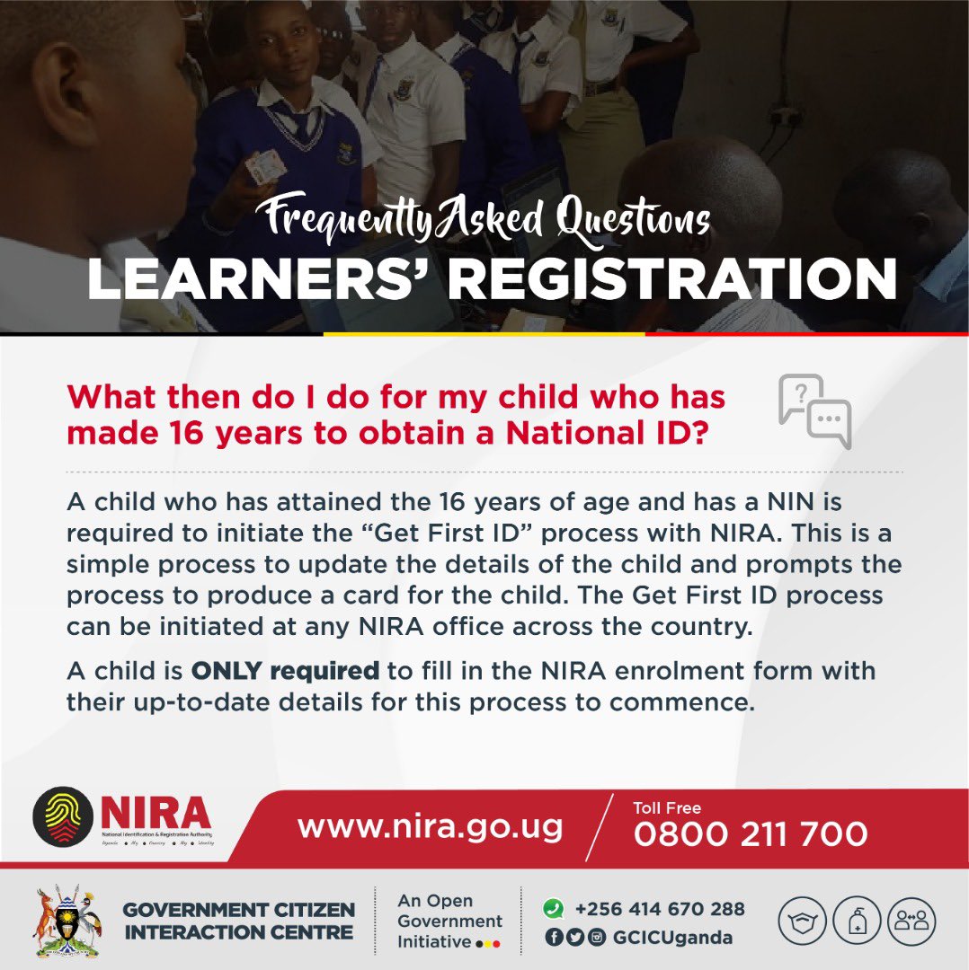 NIRA on Twitter: "The #LearnersRegistration exercise enrolled over 10M  learners and todate several applications have different statuses. We  encourage you to track yours and follow the respective procedures to  acquire your #NationalIDUg
