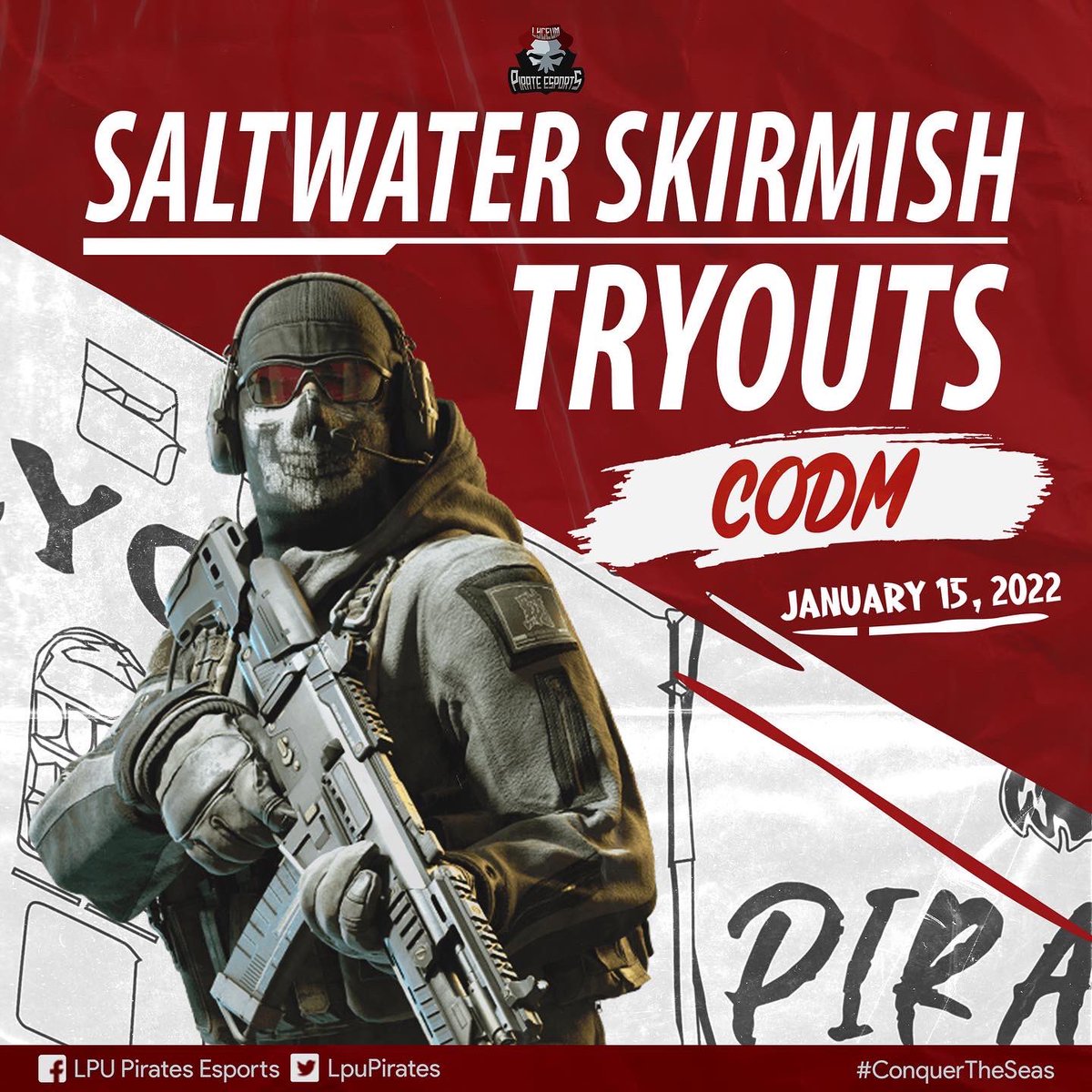 LPU_Pirates's tweet photo. Ahoy pirates, we are once again opening the tryouts for the following games: Pokemon Unite, CODM, Wildrift and last but certainly not the least DOTA 2. Come and participate on the legendary battles that are about to happen and be part of the official teams accordingly. https://t.co/tlOOQAUkjX