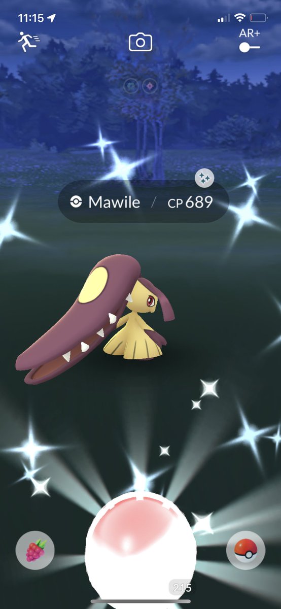 ProfessorPKmon's tweet photo. A #shiny #Mawile from my timed research! My shiny luck had been poor for this event until now so I’m definitely excited about it! #PokemonGO https://t.co/BLluxjDkE0