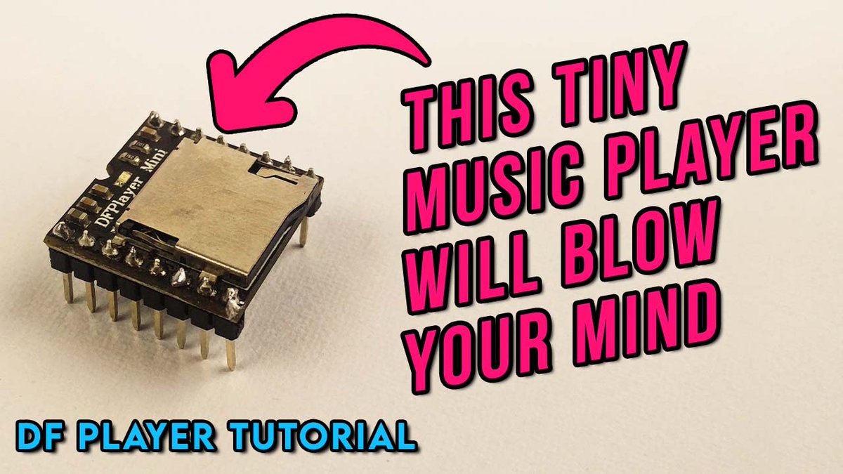 BoseProgrammer's tweet image. TUTORIAL: How to make a music player using DFPlayer Mini and Arduino youtu.be/w-oAF-Ii8HM via @YouTube 
#Arduino #DFPlayermini #mp3