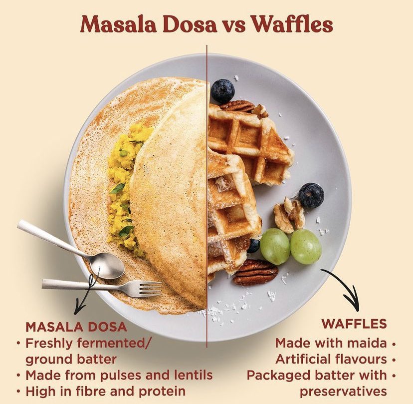 OpenSecretSnack's tweet photo. Most people are looking for a quick breakfast and resort to the habits of the west without realising the importance of a wholesome Indian breakfast! That aaloo ka paratha is actually a better breakfast than hash browns! So, have breakfast the desi way and make it #UNJUNKED https://t.co/wgIXSB6btW