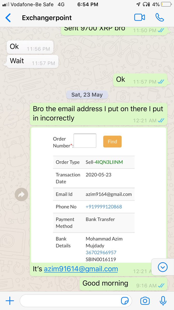 azim_916's tweet photo. I have solid proof . Please get this exchanger off your platform it is giving your company a bad name . I’m not the only victim here . Please check the reviews on Trustpilot. https://t.co/dajiaOemrs