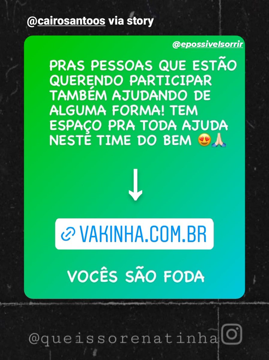 queissorenatinh's tweet photo. A equipe #intactoz se juntos com outros artistas para ajudar pessoas de Minas Gerais, que recentemente vêm sofrendo por conta da chuva forte. Foi criado um perfil no Instagram chamado "epossivelsorrir" +

https://t.co/Q4oWPn5iSJ

#MinasGerais @cairocesaar https://t.co/3oy3xzHclQ