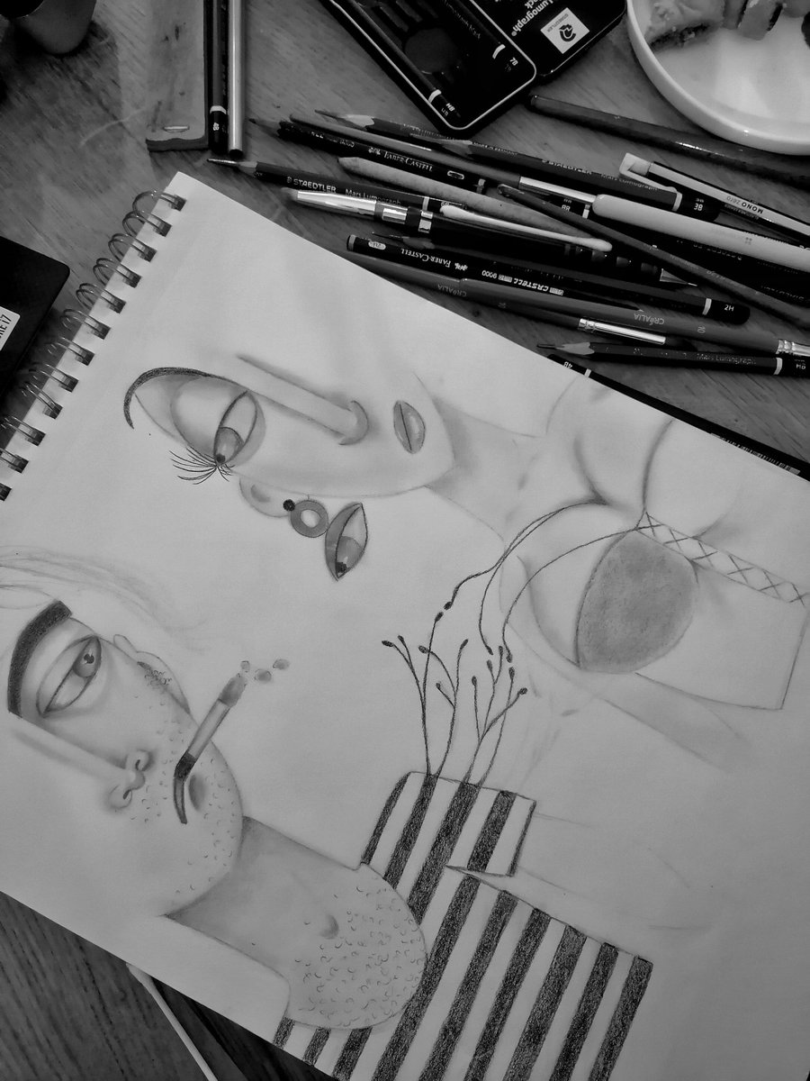 KawtherJarray's tweet image. Sketching time ✏️✔️👁️
#drawing #artwork #Sketching #Pencildrawing #pencil #pencilart #Tunisia