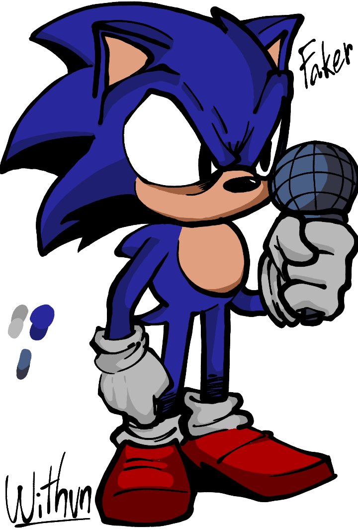 Faker Exe Movie Sonic Sticker - Faker EXE Movie sonic Sonic the