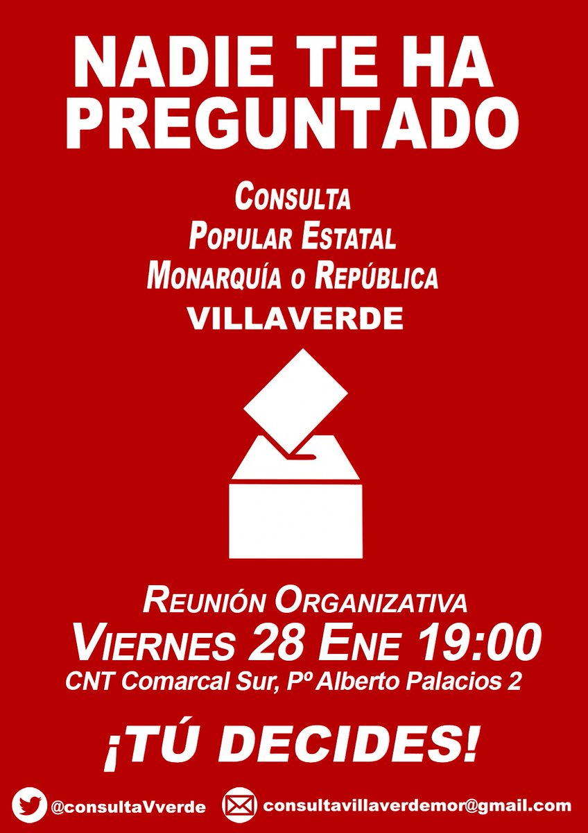 Plataforma Consulta Popular en Villaverde tweet media