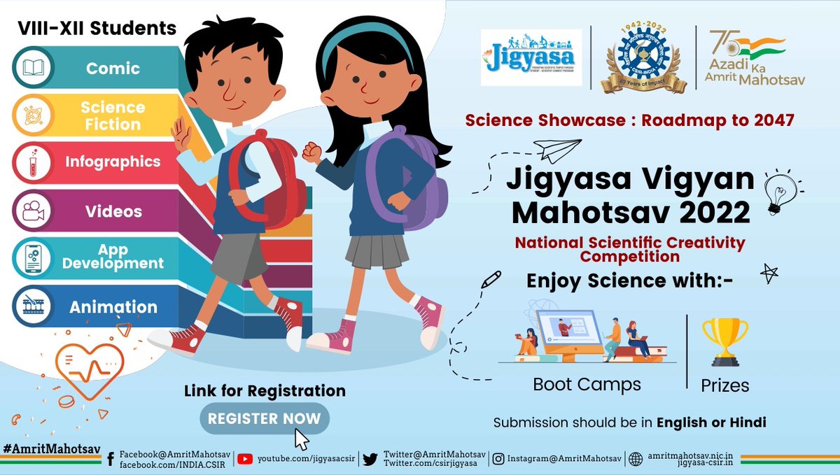 Jigayasa Vigyan Mahotsav-National Competition as part of AzadiKaAmritMashostav