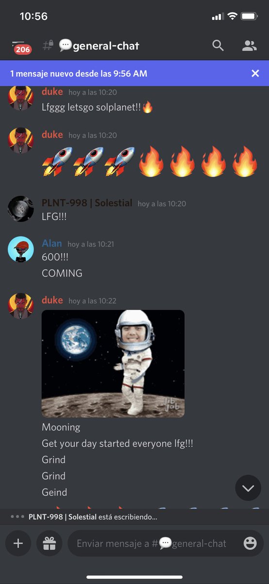 Our explorers are very hyped about the project🔥 We are building the strongest community in Solana, don’t miss this opportunity..🪐

We are going to whitelist 10 new explorers directly if you join NOW❤️

discord.gg/yqcUuKVh5P

#NFTCommumity #NFTs #Solana