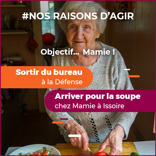 Obj_Capitales's tweet photo. Objectif Mamie ! 👵 Personne ne devrait avoir à choisir entre ses projets professionnels et personnels, c’est ça notre raison d’agir pour une meilleure mobilité !

#ChacunSesRaisons 👉 adhérez ! https://t.co/ajVVaUMtAy https://t.co/fBazw8mOz1