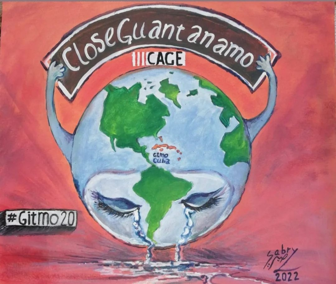 azadaliCCM's tweet photo. Join us today at 7pm UK time on #GITMO20 calling for Guantanamo Bay to be closed once and for all. https://t.co/oyDEVkLigC