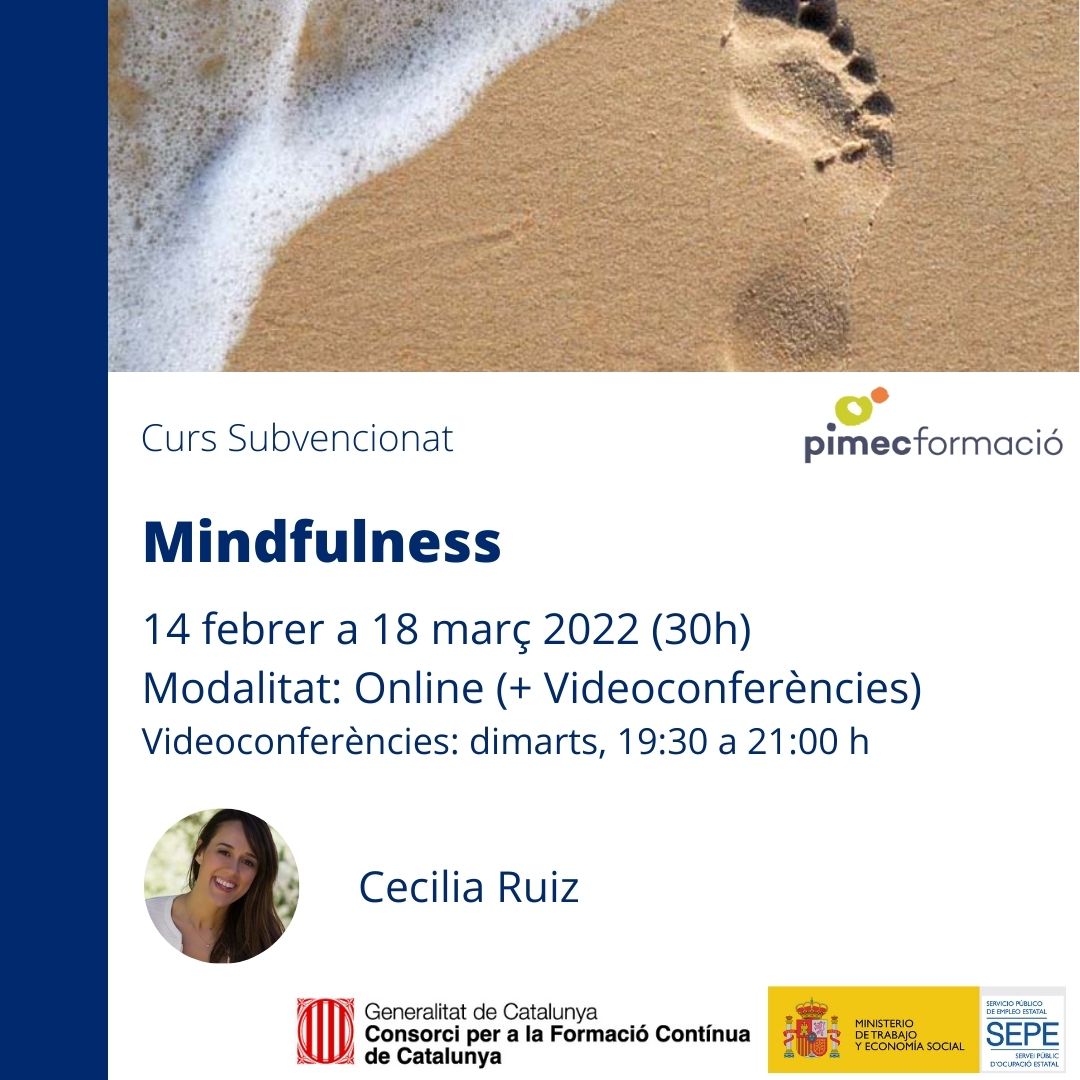 Recordar-vos que ja podeu inscriure-us als💥NOUS #cursossubvencionats de Febrer‼️

🔵Tècniques de venda👉bit.ly/3Gco7UZ
🔵Cuina tradicional i d'avantguarda👉bit.ly/3qwYesl
🔵Atenció al client👉bit.ly/3qtignB
🔵Mindfulness👉bit.ly/3eUMURr