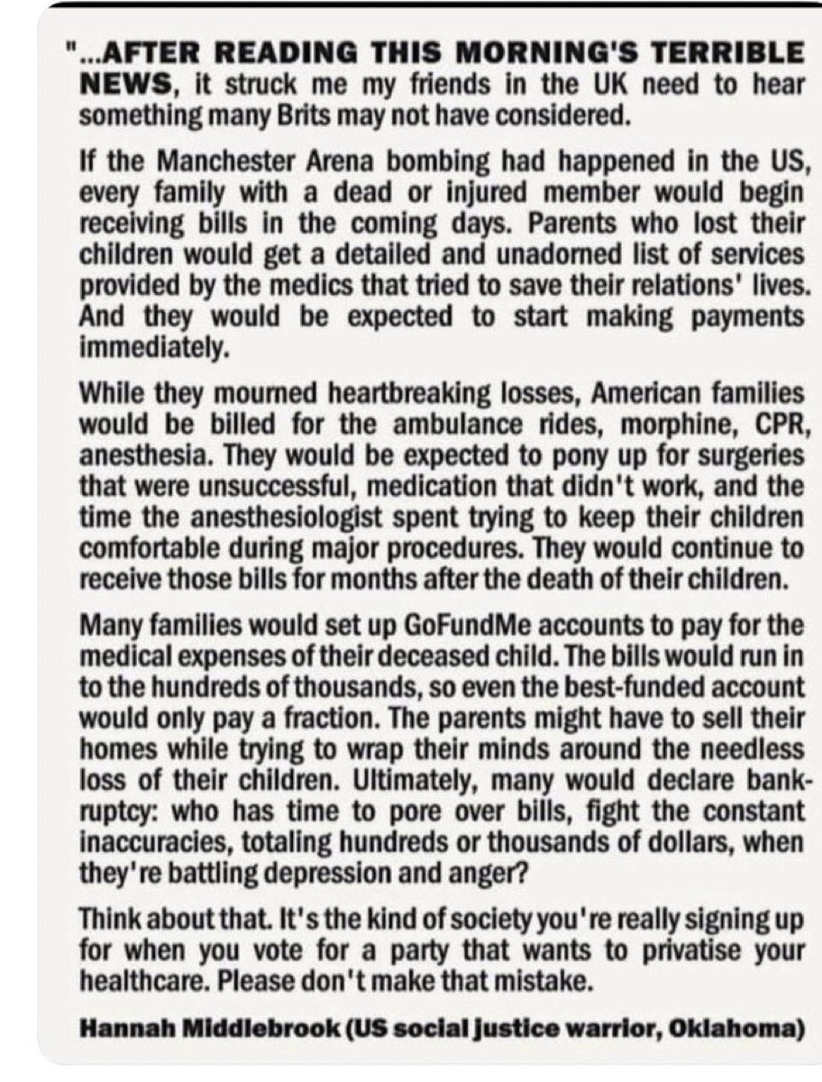 #ScrapNHSBill <a href="/JujuliaGrace/">Dr Julia Grace Patterson💙</a>

A powerful view from the US explaining the true consequences of a privatised health system.