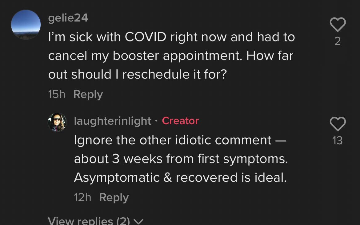 alignyourdivine's tweet photo. this blows my mind, all of these people in this comment section on this video are like “triple boosted, masked up yet still got it” and i go to grocery stores, gym, literally anywhere without a mask and i’m fine… perception is reality https://t.co/EYHoYURGL4