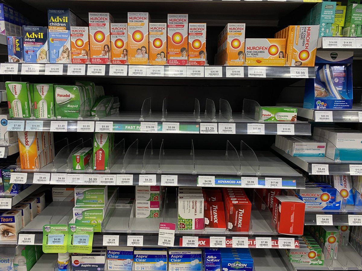 Why buy all the Panadol when the paracetamol is a third of the price? #COVID19Au #PanicBuying #paracetamol #Panadol