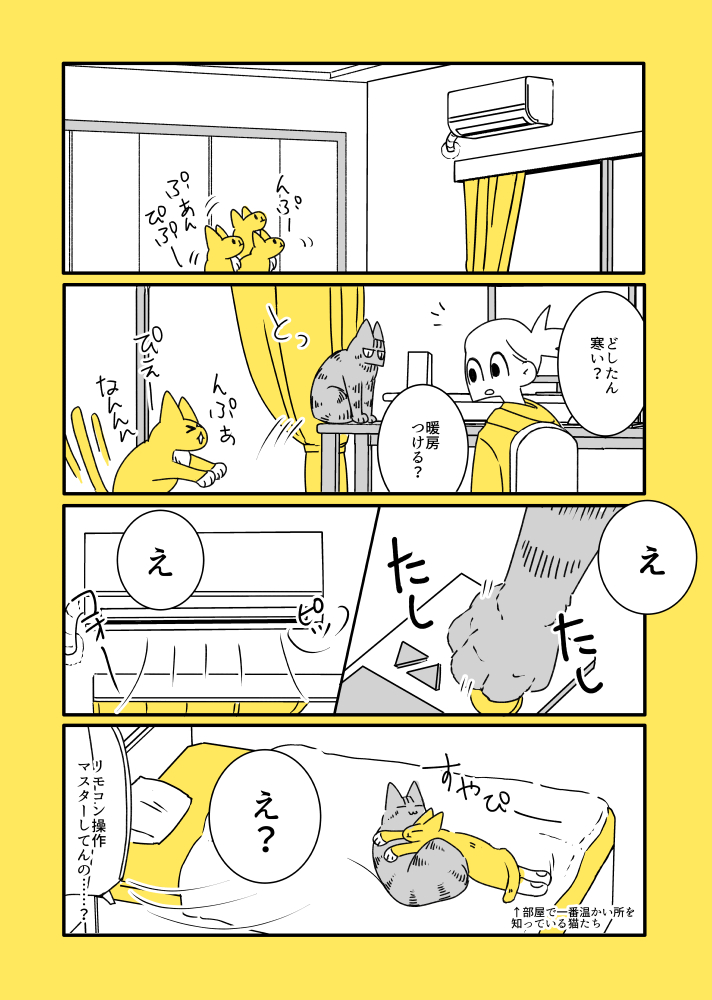 猫と子猫とリモコン https://t.co/f1co9gOHEA 