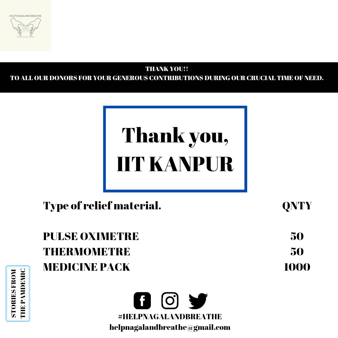 HelpNagaland's tweet photo. Thank you, IIT Kanpur for your generous donation.

- Team HNB

#helpnagalandbreathe #nagaland #COVID19 https://t.co/fAz8JdwaYZ