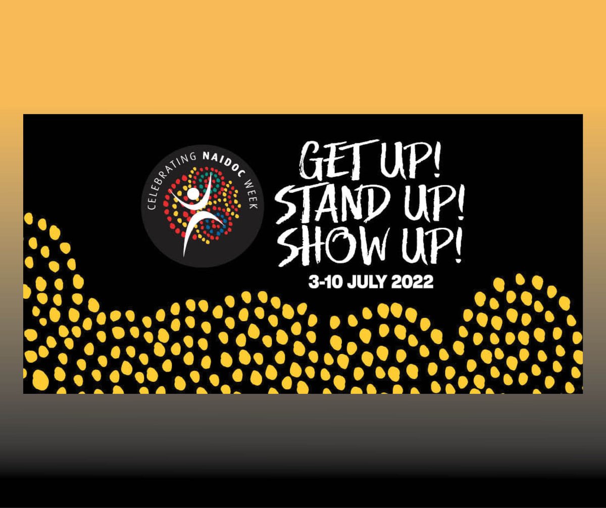 📣The 2022 NAIDOC theme has been announced: Get Up! Stand Up! Show Up!

For more info on the theme, visit: naidoc.org.au/get-involved/2…