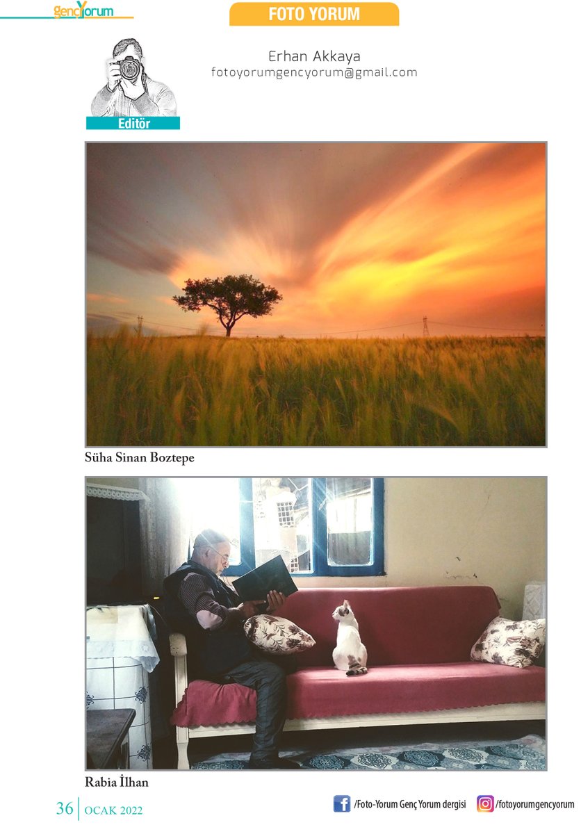fotoyorum_gy's tweet photo. Merhaba arkadaşlar, 
Genç Yorum dergisi Aralık ve Ocak ayları Fotoyorum sayfaları...
Yayınlanmasını istediğiniz fotoğrafları ve görüşlerinizi mail adresimizden iletebilirsiniz.
#fotoyorumgencyorum #fotografia #fotoğrafçı #sanat #görsel #dergi #gençlik #genç #youth #magazine https://t.co/pyWhVwnSaP