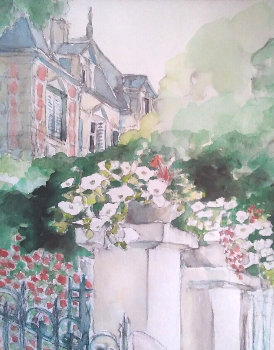 その399 パリの郊外にも素敵な公園が。季節の花が素晴らしい入り口は、いかにもフランスという感じ～かな？ https://t.co/GgpiSu7fp3