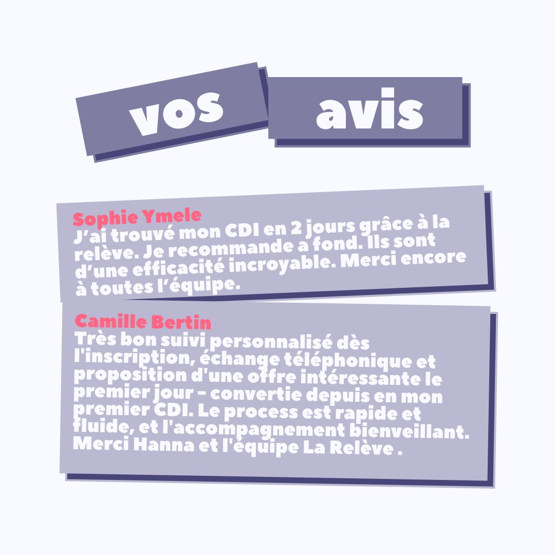 Vous aussi faites-nous confiance 🚀 #job #lareleve #vousêteslareleve #cdi #rechercheemploi