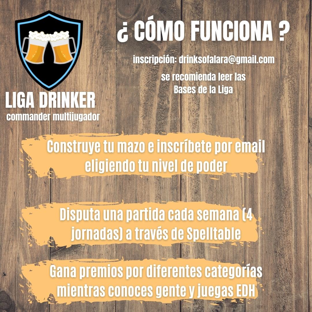 DrinksOfAlara's tweet photo. Llega la primera LIGA DRINKER de #Commander multijugador

Compite con rivales de tu nivel y gana premios por distintas categorías mientras conoces gente y juegas Commander ¡inscríbete!

Inicio de 24 Enero

Pratocina, premios y sorteos @ItacaGG 
Bases https://t.co/a5Sl5Be2io https://t.co/AdyIIc0iY9