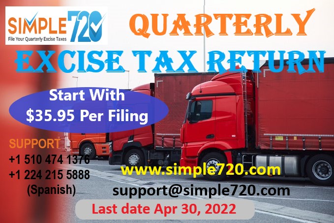 easyform2290's tweet image. You have only less  #IRSForm720 Tax . So, file your return as early as possible to avoid the #penalties. Don’t Miss the Final Opportunity to #File IRS 720form This is the last chance to file an #720 Form E-file Quarterly Excise tax Return        

Visit:  simple720.com