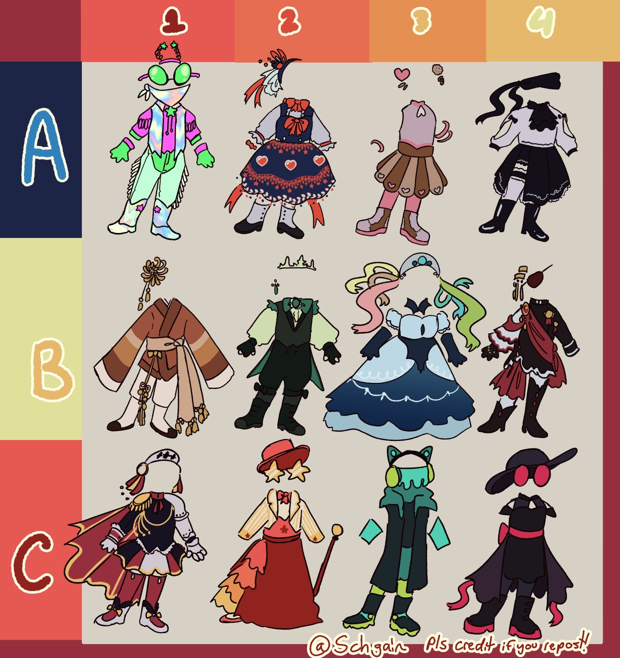 Outfits to draw your oc in hot sale