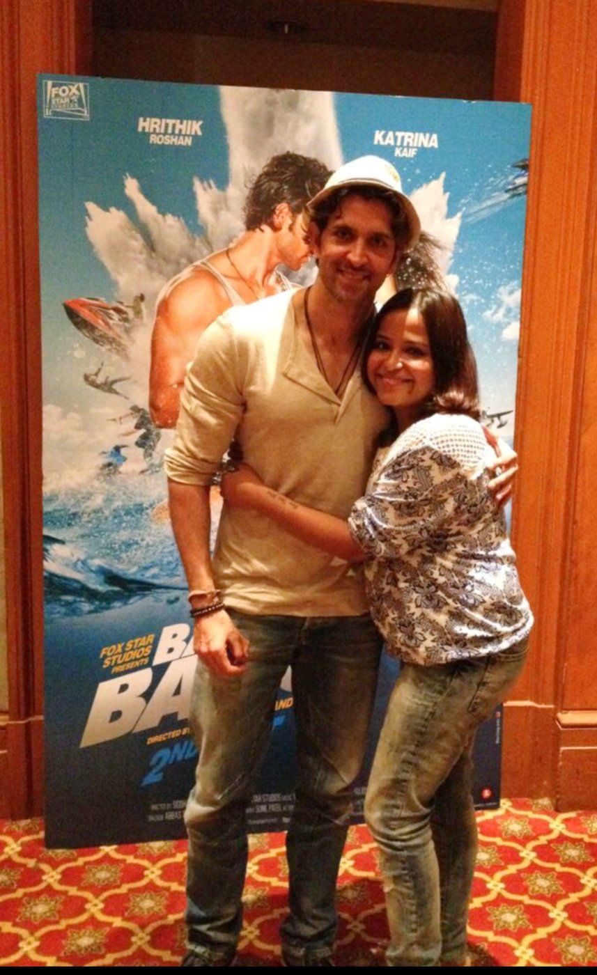 Easily the most embarrassing and the happiest moment for me. Happy birthday Hrithik Roshan   