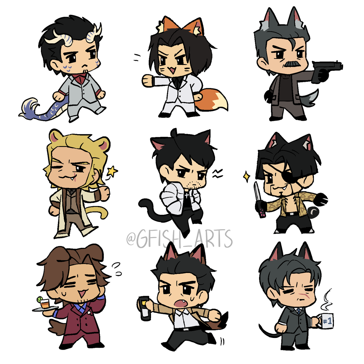 GeeFee_Art's tweet photo. Leedol rgg animal things :D
#Yakuza #龍が如く #ryugagotoku https://t.co/U2lbFcSCpo