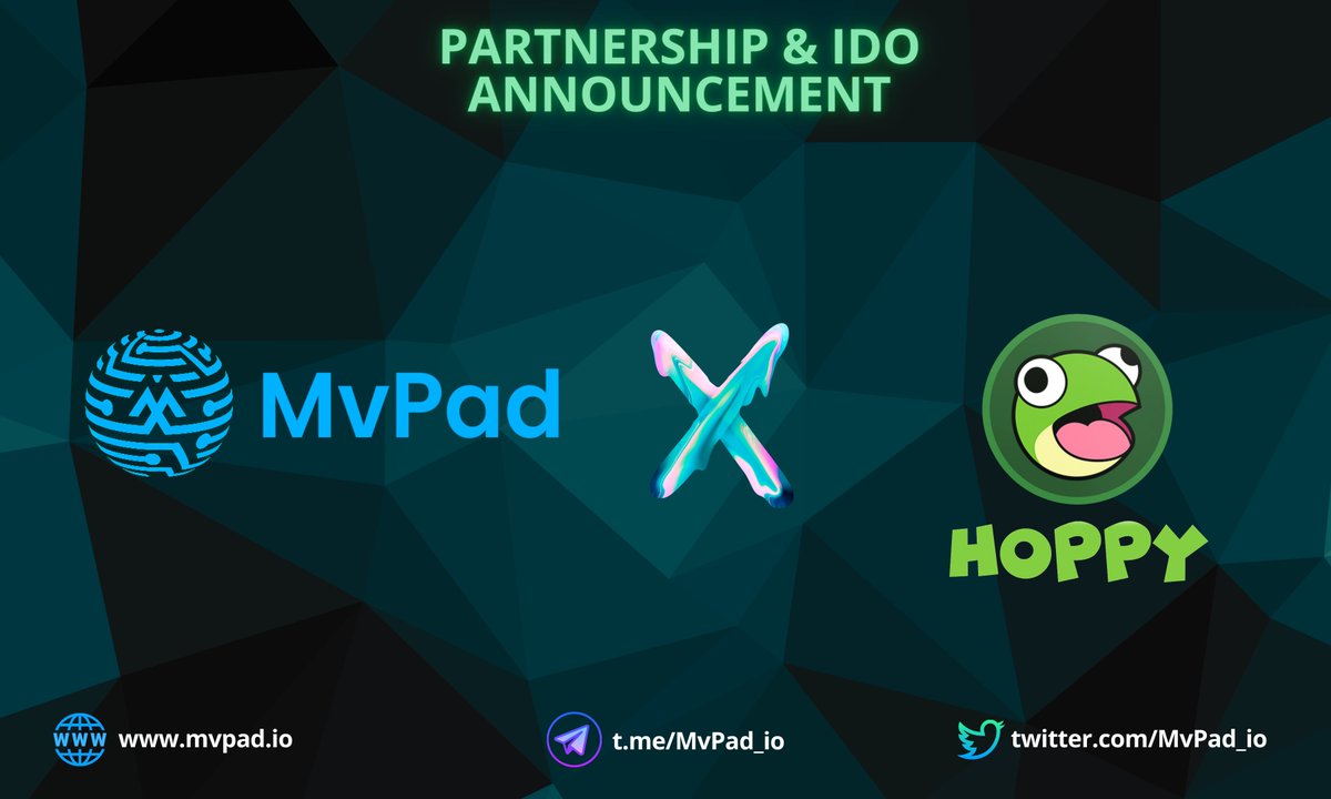 MvPad (@mvpad_io) on Twitter photo 🚀 Excited to announce Hoppy as our next launchpad (<a href="/HoppyMeme/">HOPPY Launchpad</a>)..
Hoppy is the Launchpad for Game-Fi, Low Marketcap gem, Meme with utility 🚀
🔥They will help us in technical aspects, marketing & KOLs promotions to have a great launch and listing ❤️ 🚀 Excited to announce Hoppy as our next launchpad (<a href="/HoppyMeme/">HOPPY Launchpad</a>)..
Hoppy is the Launchpad for Game-Fi, Low Marketcap gem, Meme with utility 🚀
🔥They will help us in technical aspects, marketing & KOLs promotions to have a great launch and listing ❤️