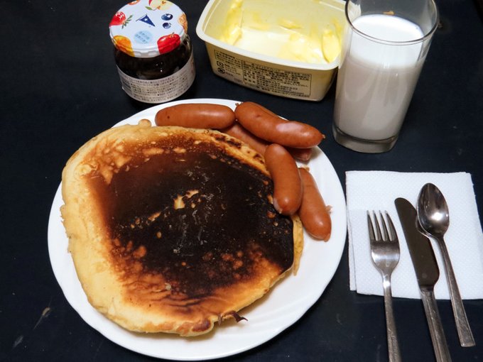 パンケーキ!
美味しゅうございました😋 