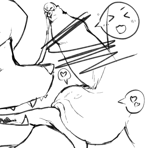 えっちなメスケモお姉さんに舐められておちんちんもタマタマも大喜び(なおこの後噛みちぎられる) 