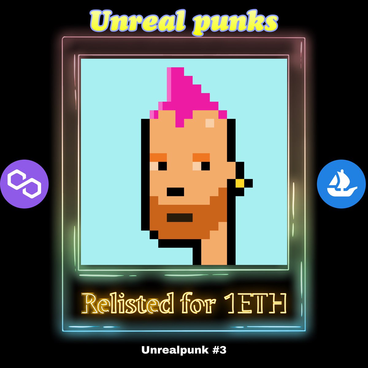 unreal_punks's tweet photo. Unreal punk 
listed @opensea 
💎1/1 
💎no gas fee.thanks to @0xPolygon 
💎 base price is so low[we’re in phase 1]
💎join now
👇🏻👇🏻👇🏻👇🏻👇🏻👇🏻👇🏻 

https://t.co/raolx9hWcB

#NFTs #nft #NFTCommunity #nftcollector #nftcollectors #NFTGiveaway https://t.co/H4p6xwmlGg