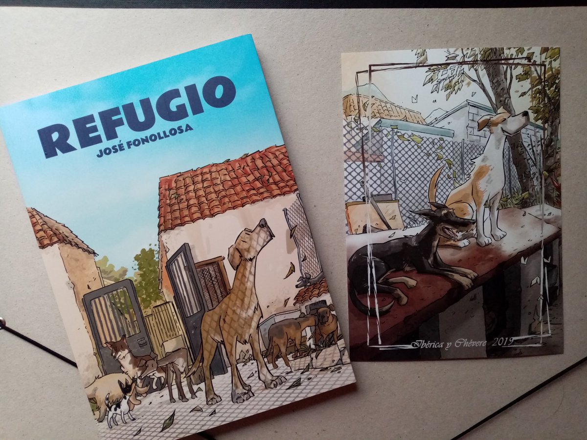 JoseFonollosa's tweet photo. Puedes comprar mi comic REFUGIO junto a la lmina solidaria en la web de la editorial. El total del importe de la lamina se donará a la protectora de la que soy voluntario
 https://t.co/KKNz62ZBQr https://t.co/wvDrVrdJAT