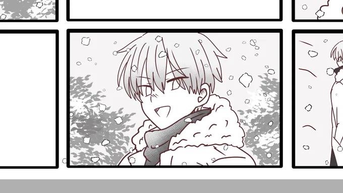 雪感出てきた(今日のクリスタの素材万歳!シリーズ) 