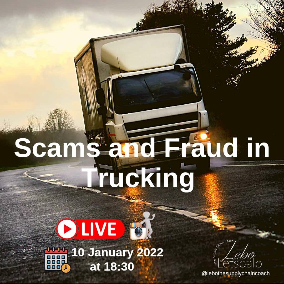 Have you ever been scammed or do you know anyone who has been in the trucking industry? If you want to know more on what to look out for join us for our session today at 6.30pm on Instagram instagram.com/p/CYazr29N72x/… #sithelo #grootman #JuliusMalema #Gcaba