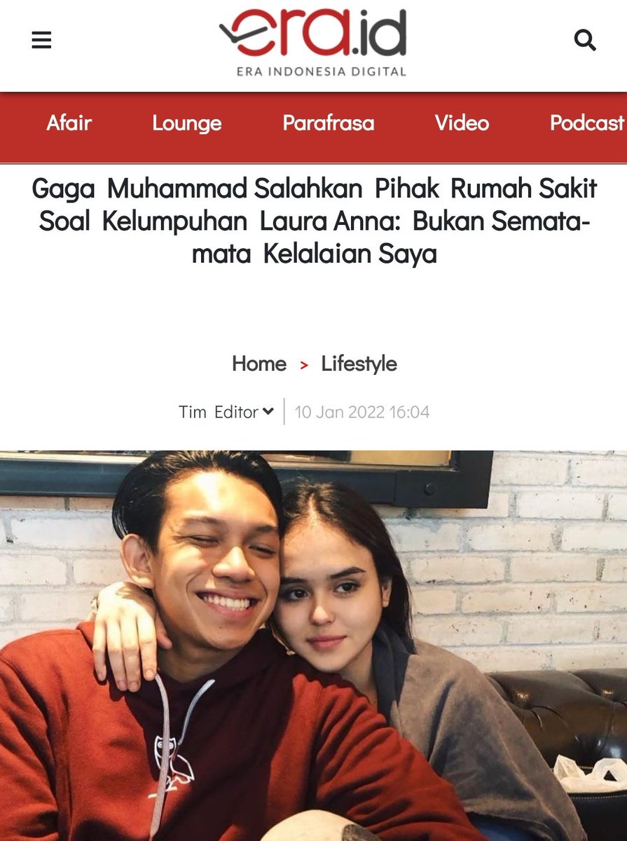 'Yang menyebabkan cedera berat dan kelumpuhan Laura Anna bukanlah semata-mata karena kelalaian saya. Melainkan ada pihak lain juga yang lalai dalam hal ini,' kata Gaga sang pemabuk handal. 
era.id/lifestyle/8504…